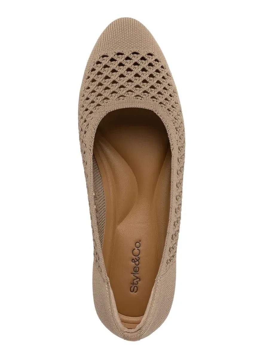 Женские балетки Tammyy Open Knit Slip-On Flats Style & Co — изображение 9 из 10, коричневый