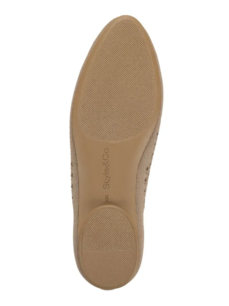 Женские балетки Tammyy Open Knit Slip-On Flats Style & Co — изображение 10 из 10, коричневый