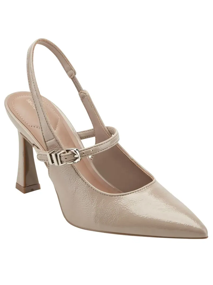 Туфли-лодочки с закрытым мысом и ремешком Cavaler Mary Jane Slingback Pumps Marc Fisher — изображение 1 из 5, тауп