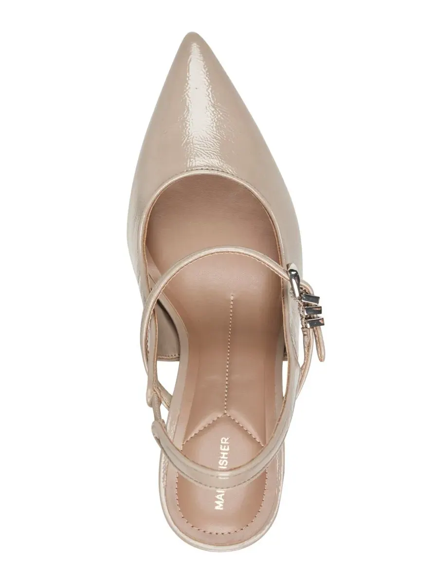 Туфли-лодочки с закрытым мысом и ремешком Cavaler Mary Jane Slingback Pumps Marc Fisher — изображение 4 из 5, тауп
