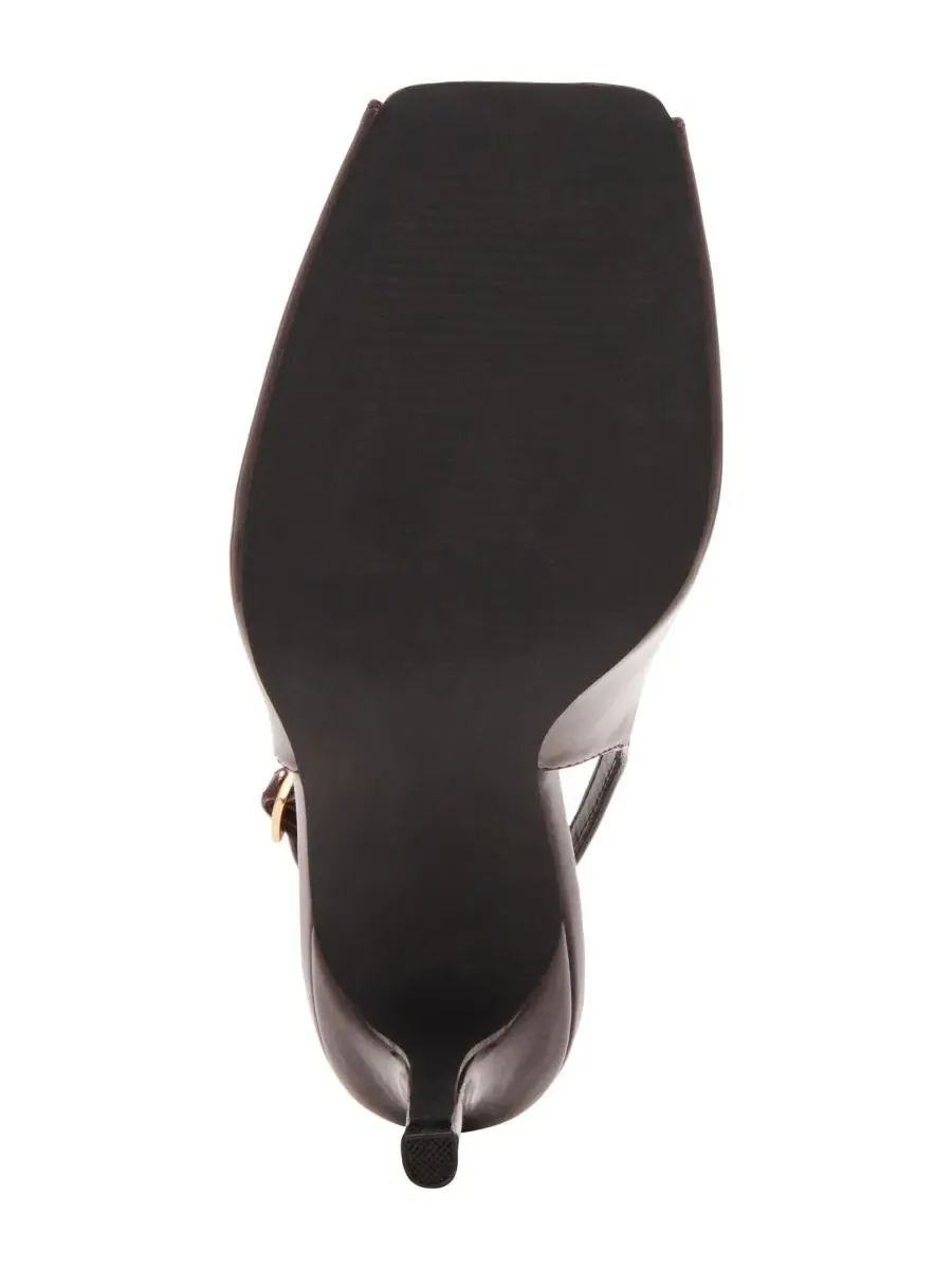 Босоножки на каблуке с открытым носком и ремешками Parade Slingback Peep Toe Madden Girl — изображение 5 из 7, фиолетовый