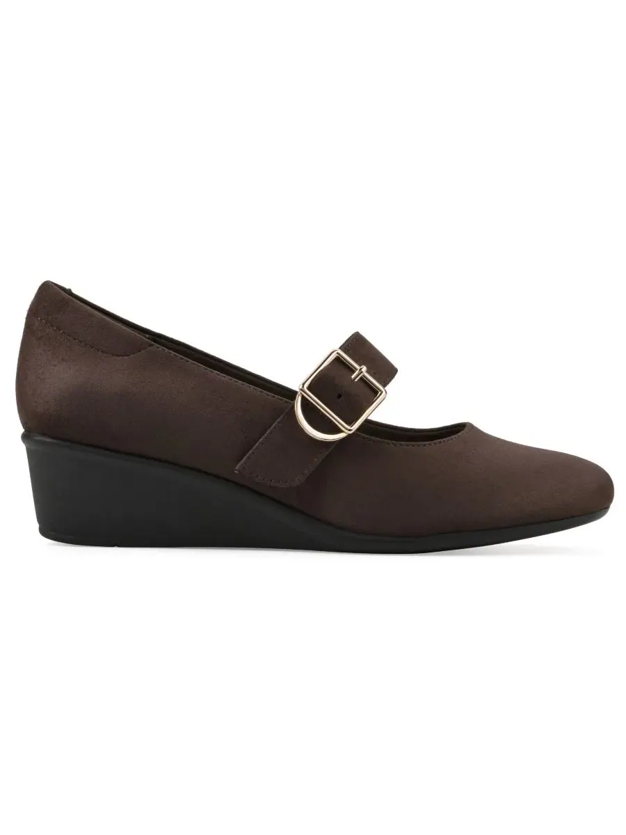 Туфли-лодочки Bolford Mary Jane на танкетке Cliffs by White Mountain — изображение 2 из 6, темный коричневый
