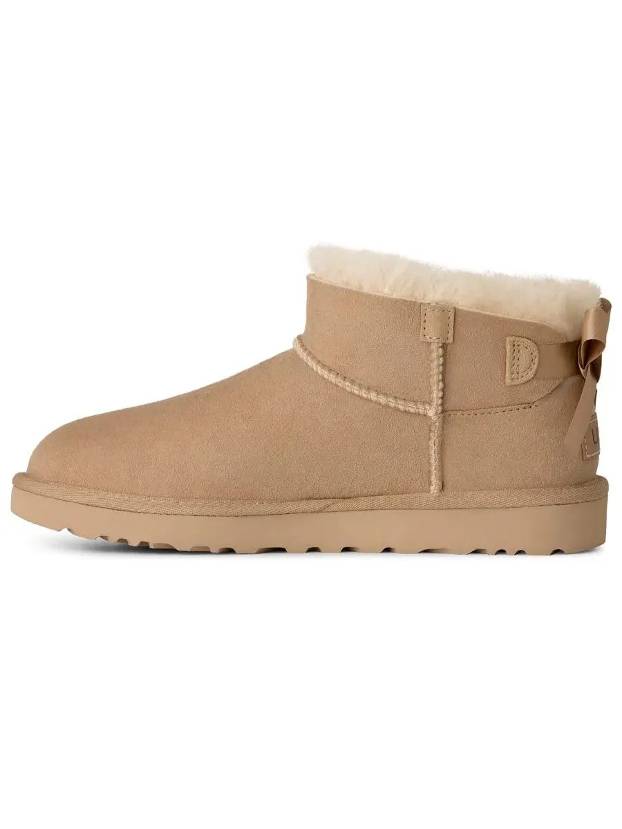 Ботильоны Ultra Mini Bailey Bow с бантом UGG — изображение 5 из 6, бежевый