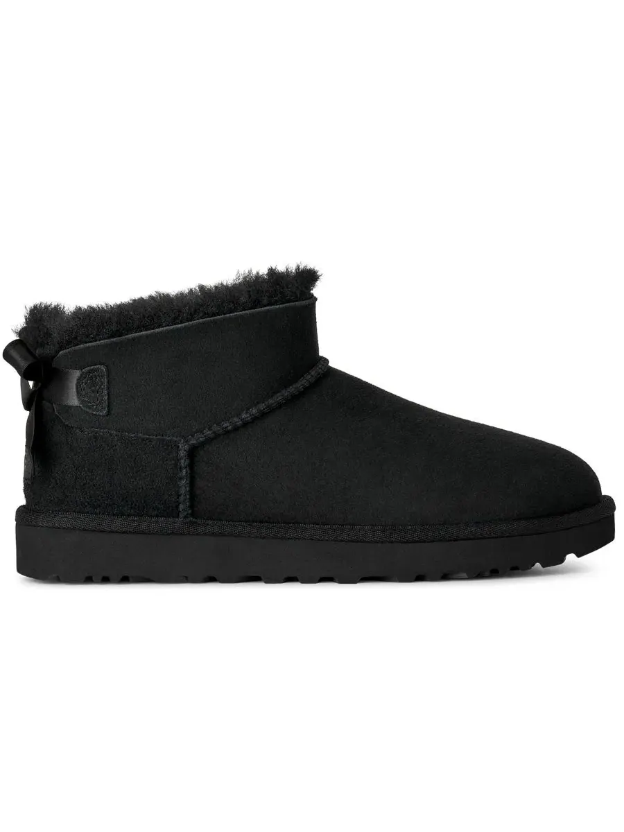 Ботильоны Ultra Mini Bailey Bow Round Toe UGG — изображение 2 из 6, черный