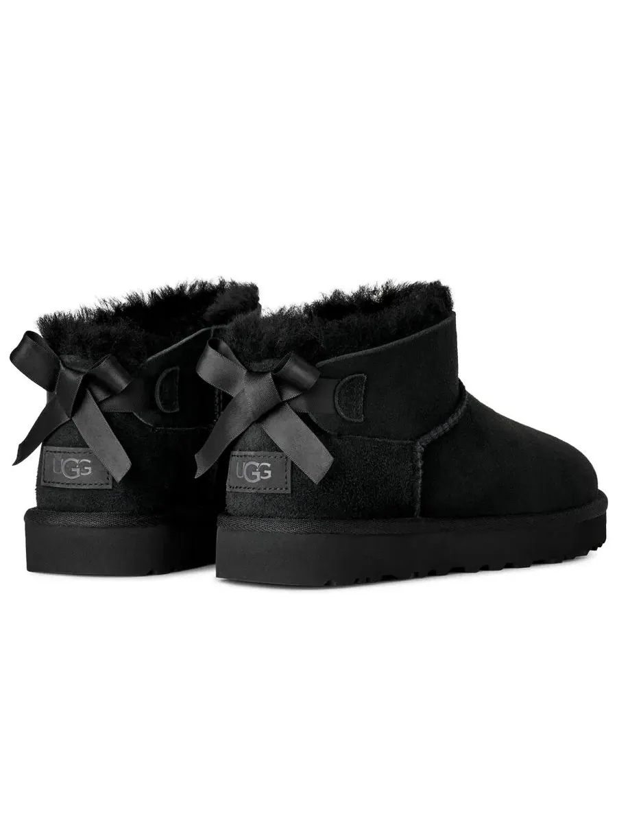 Ботильоны Ultra Mini Bailey Bow Round Toe UGG — изображение 6 из 6, черный