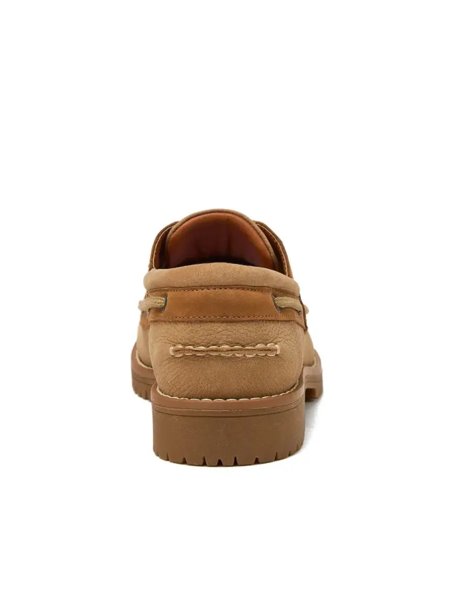 Ботинки Seaport Leather Lace Up Lands' End — изображение 4 из 4, тауп