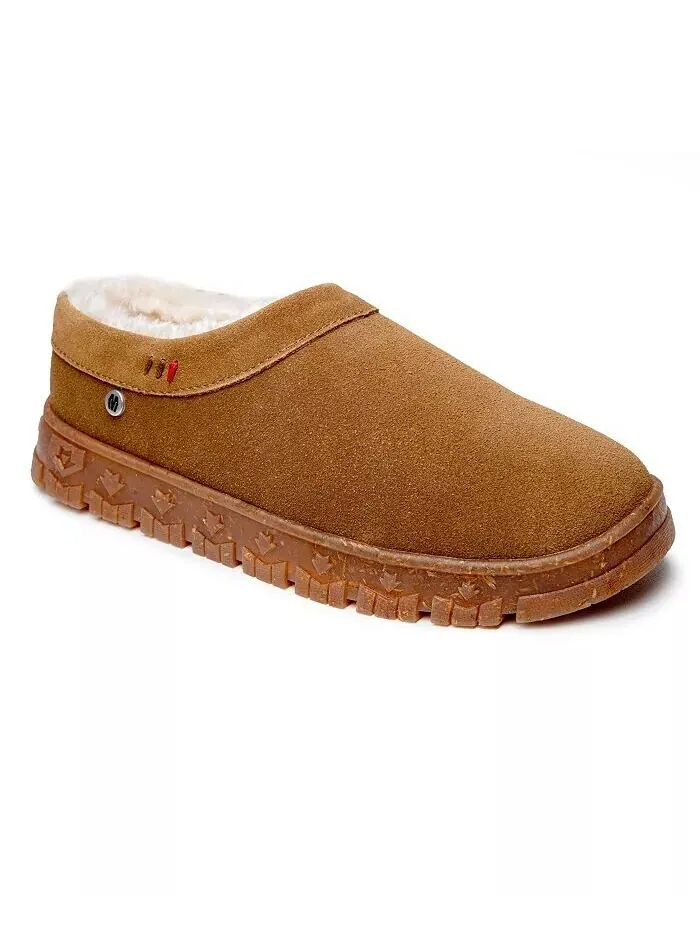 Женские замшевые тапочки Neva Clog Minnetonka — изображение 1 из 3, бежевый