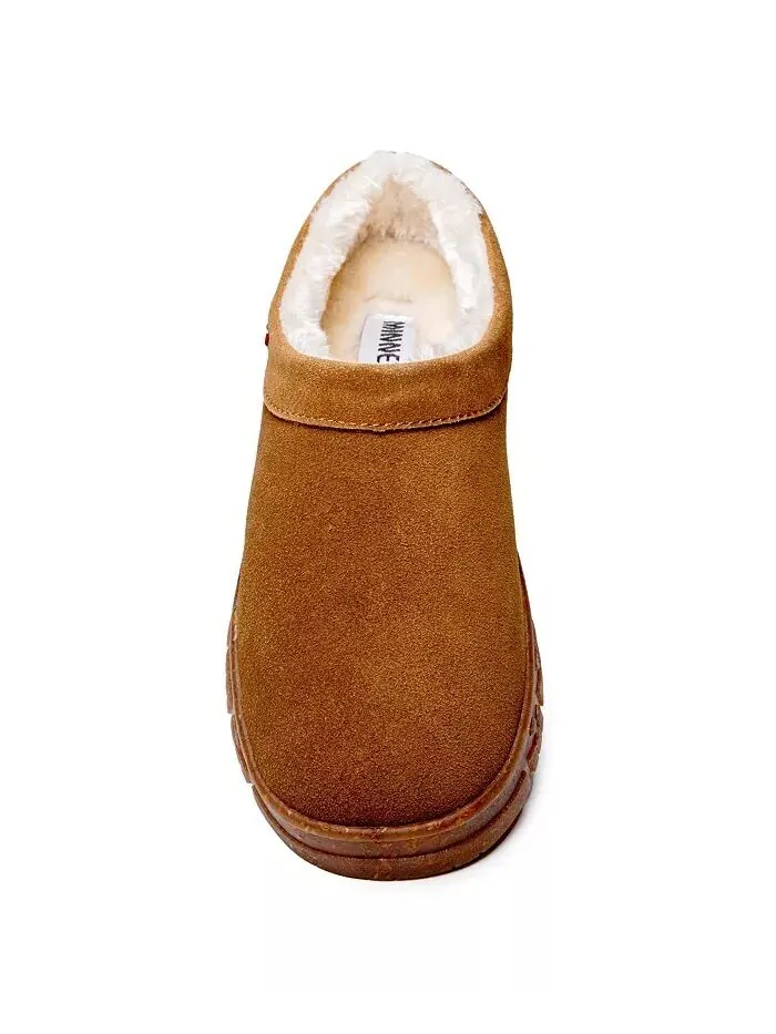Женские замшевые тапочки Neva Clog Minnetonka — изображение 3 из 3, бежевый