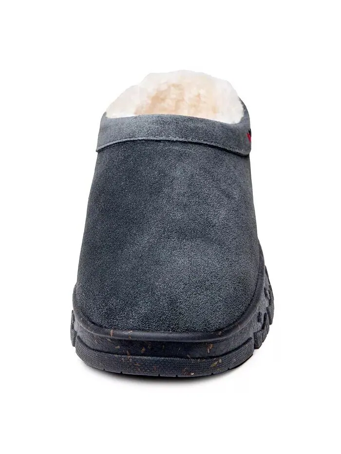 Женские замшевые тапочки Neva Clog Minnetonka — изображение 3 из 3, темно-серый