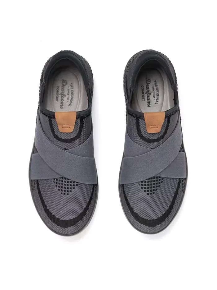 Женские кроссовки Livie X Strap Knit Trainer Dearfoams — изображение 3 из 3, черный мульти