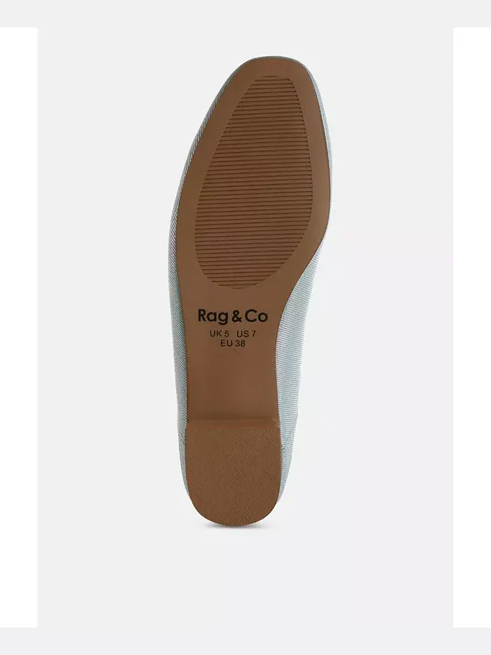 Женские балетки Agshin Metallic Rag & Co — изображение 5 из 5, синий
