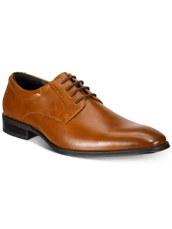 Мужские дерби Andrew Plain Toe Alfani — изображение 1 из 5, темный бежевый