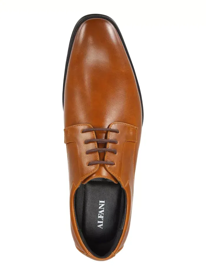 Мужские дерби Andrew Plain Toe Alfani — изображение 3 из 5, темный бежевый