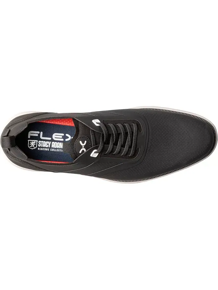 Мужские туфли Everidge Plain Toe на эластичных шнурках Stacy Adams — изображение 6 из 9, черный