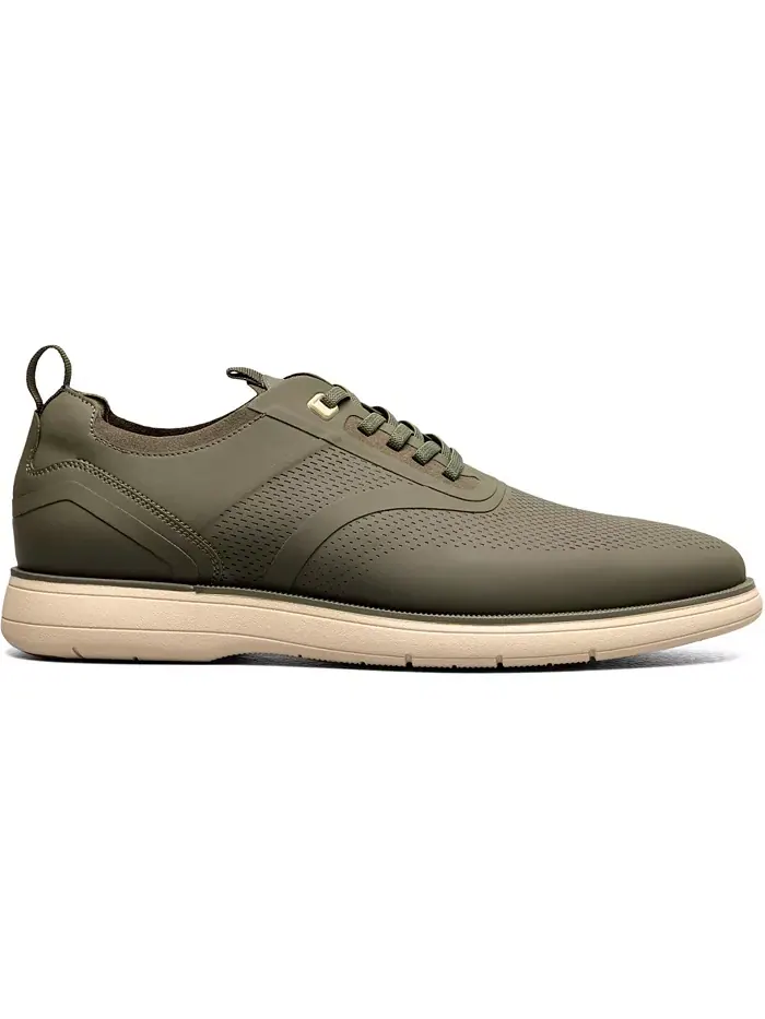 Мужские туфли Everidge Plain Toe на эластичных шнурках Stacy Adams — изображение 3 из 9, оливковый