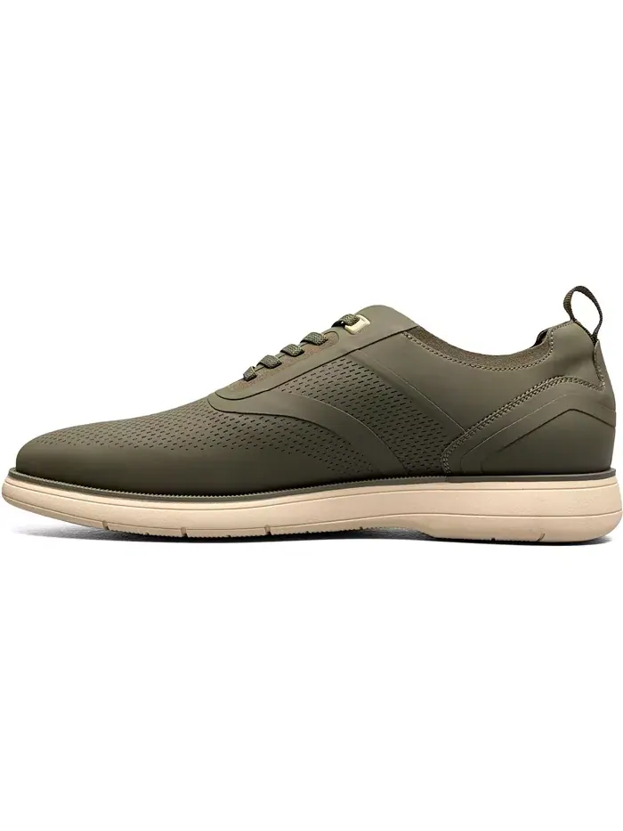 Мужские туфли Everidge Plain Toe на эластичных шнурках Stacy Adams — изображение 5 из 9, оливковый