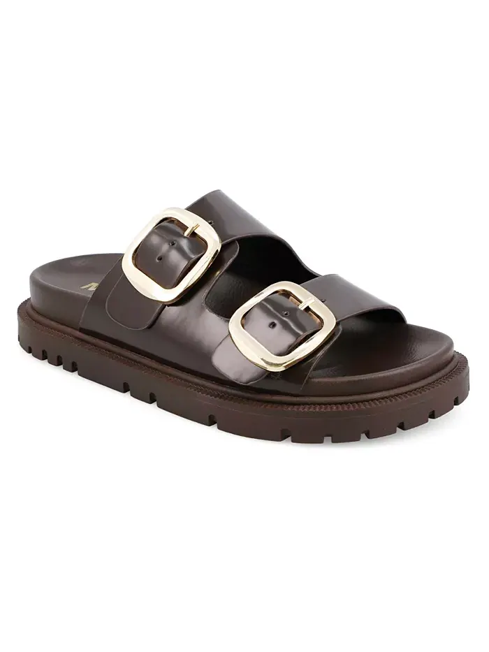 Женские сандалии Gen Double Buckle Flat Slide MIA