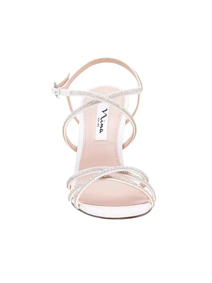 Женские босоножки Anna Crystal Embellished Strappy Dress Sandals Nina — изображение 4 из 6, слоновая кость