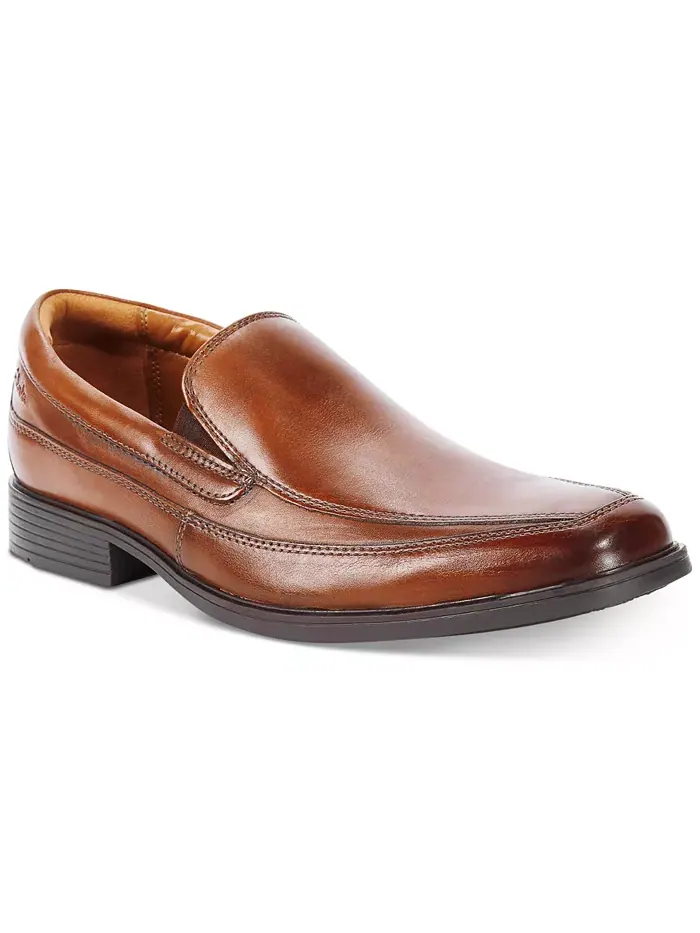 Лоферы мужские Clarks Tilden Free, кожаные — изображение 1 из 12, темный бежевый