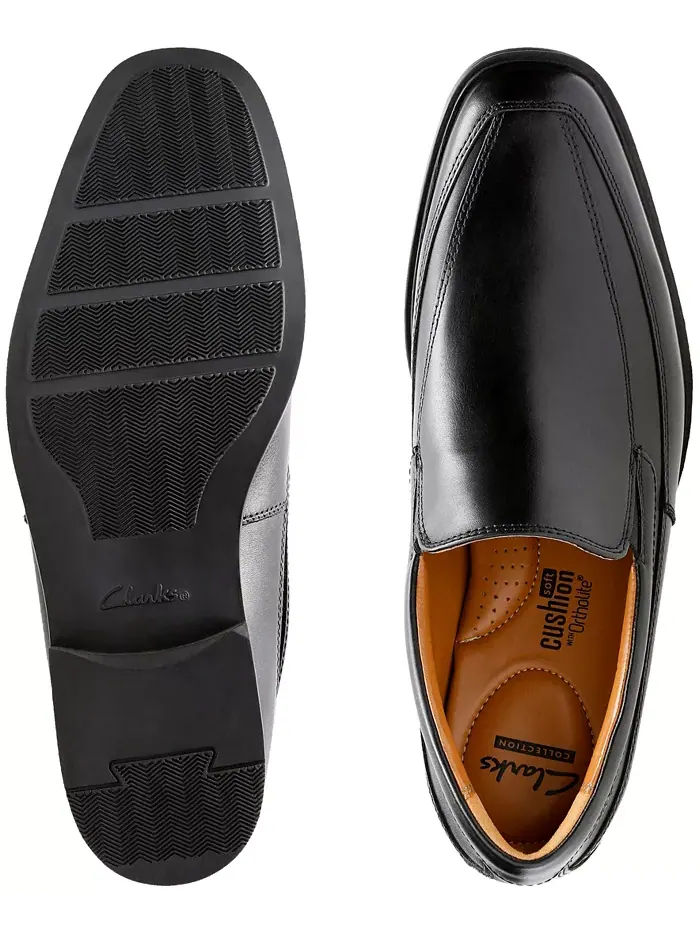 Лоферы мужские Clarks Tilden Free, кожаные — изображение 11 из 12, темный бежевый