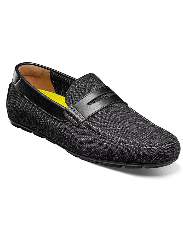 Мужские мокасины Motor Knit Moc Toe Penny Loafer Florsheim — изображение 1 из 7, черный