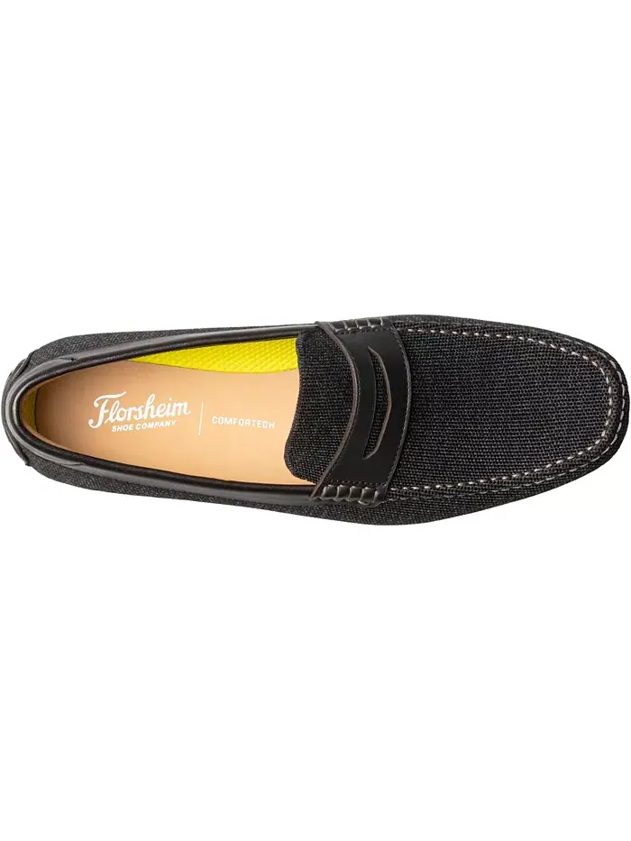 Мужские мокасины Motor Knit Moc Toe Penny Loafer Florsheim — изображение 6 из 7, черный