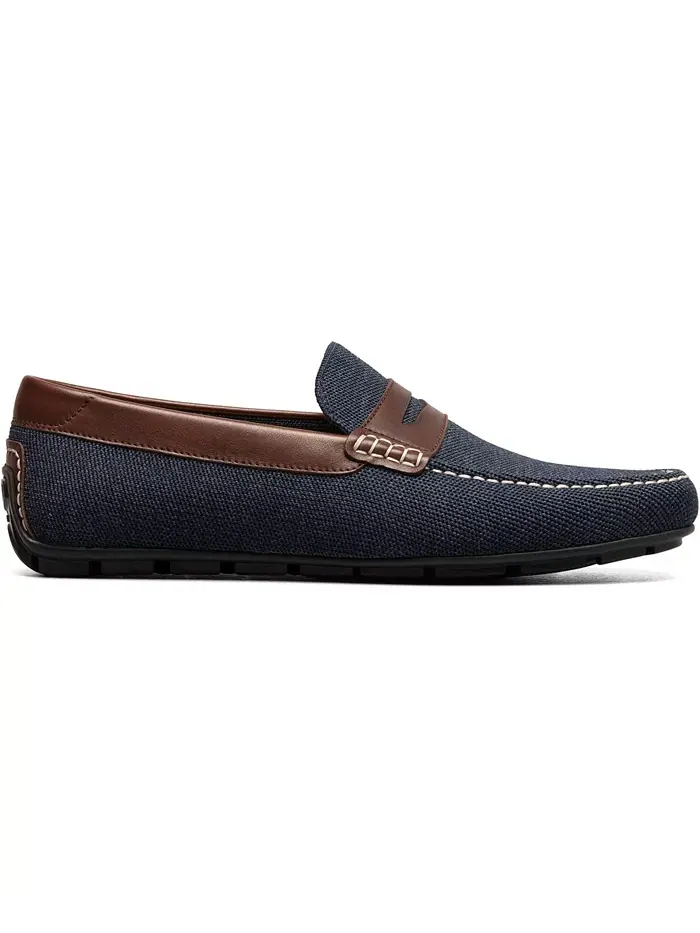 Мужские мокасины Motor Knit Moc Toe Penny Loafer Florsheim — изображение 2 из 8, темно-синий мульти