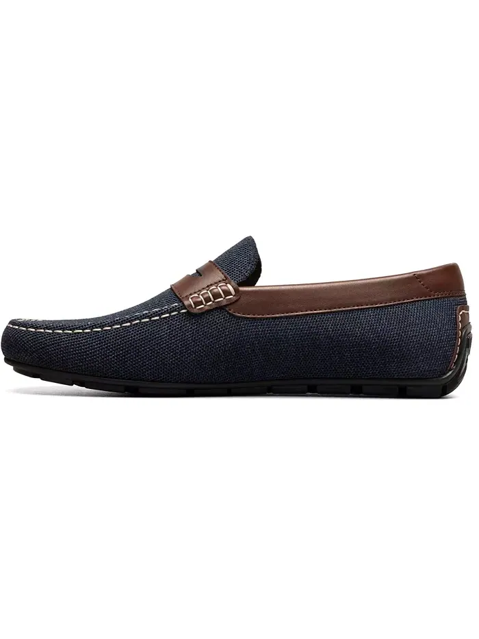 Мужские мокасины Motor Knit Moc Toe Penny Loafer Florsheim — изображение 3 из 8, темно-синий мульти