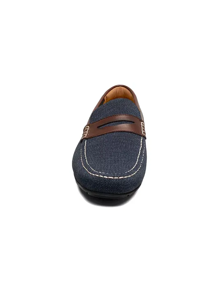 Мужские мокасины Motor Knit Moc Toe Penny Loafer Florsheim — изображение 4 из 8, темно-синий мульти
