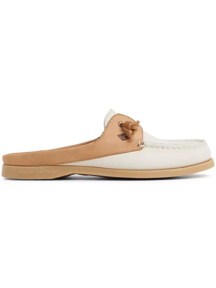 Женские лодочки-мюли Authentic Original Mule Boat Shoe Sperry — изображение 2 из 5, кремовый