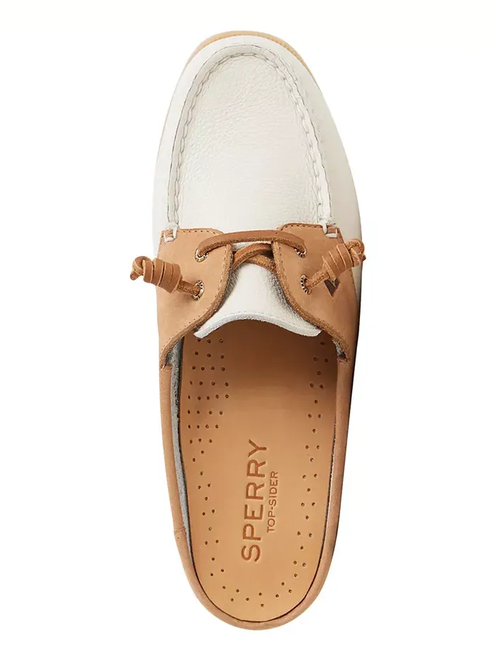 Женские лодочки-мюли Authentic Original Mule Boat Shoe Sperry — изображение 4 из 5, кремовый