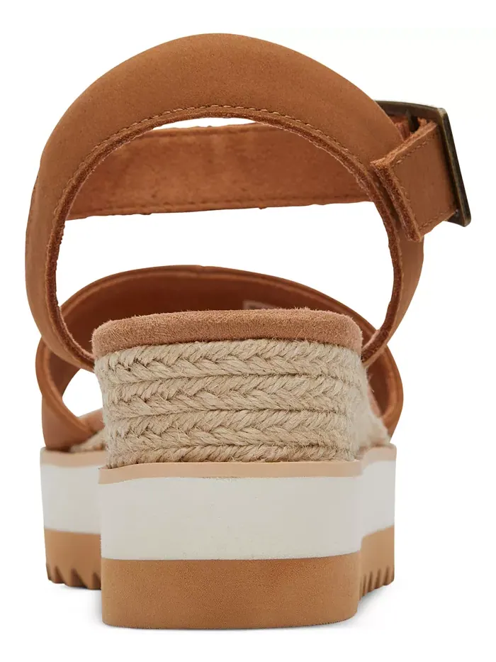Женские сандалии Diana на платформе с клиновидным каблуком TOMS — изображение 3 из 6, бежевый