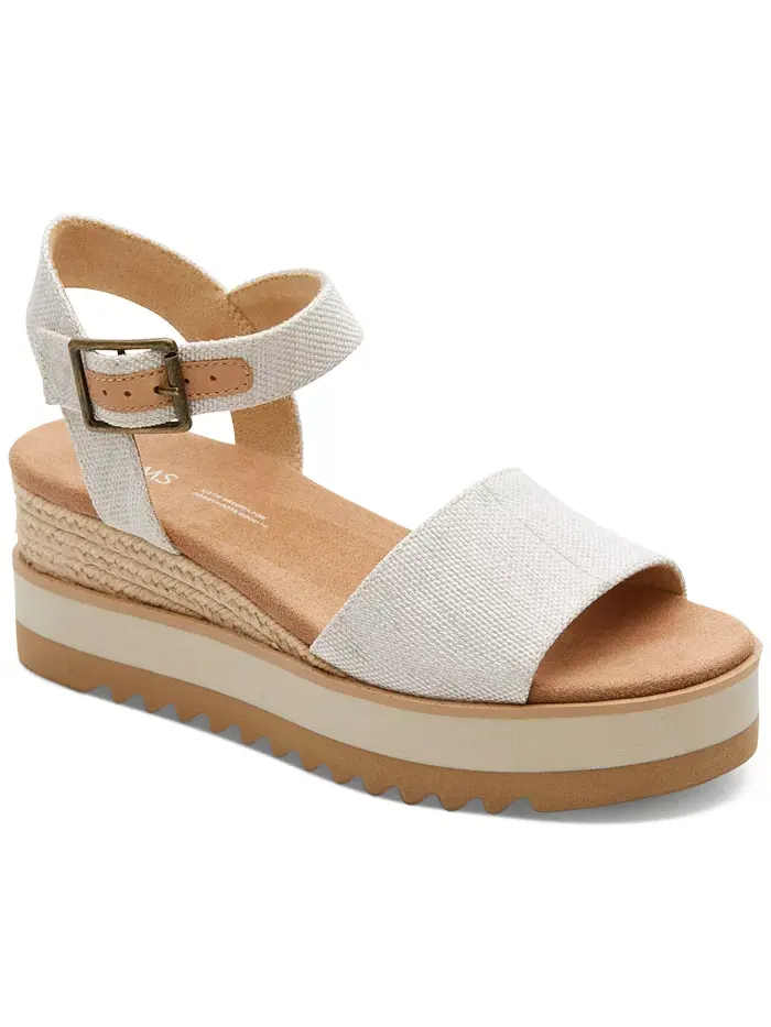 Женские сандалии Diana на платформе с клиновидным каблуком TOMS