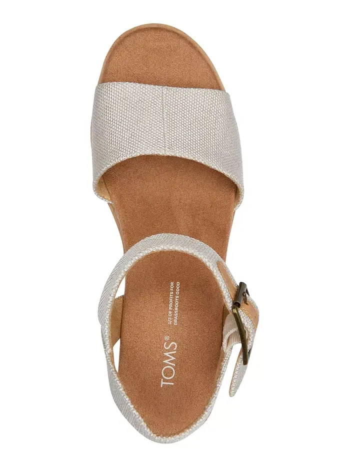 Женские сандалии Diana на платформе с клиновидным каблуком TOMS — изображение 4 из 5