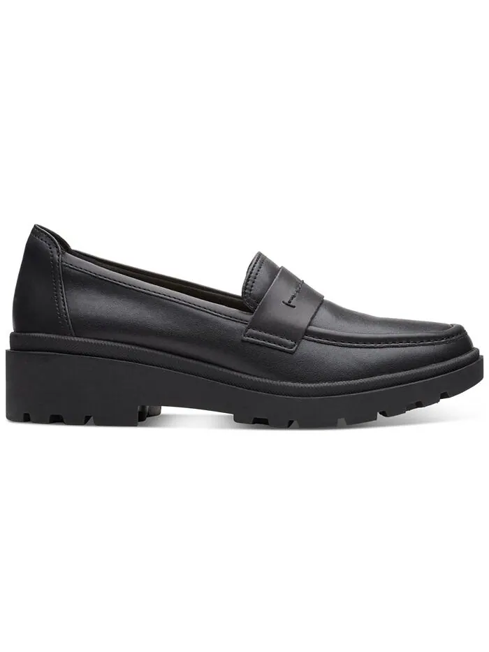Лоферы женские Clarks Calla Ease без шнуровки на плоской подошве — изображение 2 из 6, черный