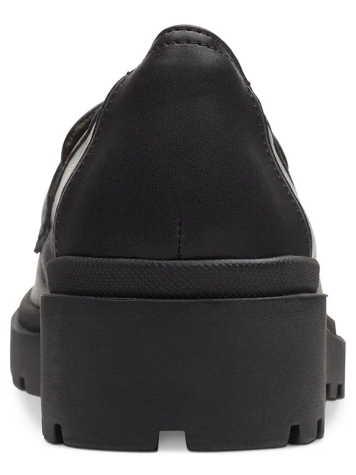 Лоферы женские Clarks Calla Ease без шнуровки на плоской подошве — изображение 3 из 6, черный