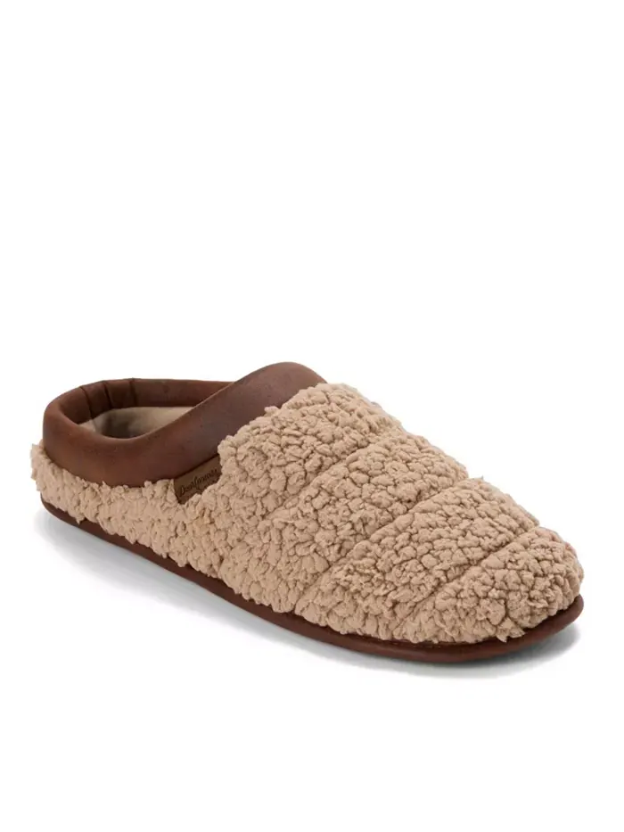 Мужские домашние тапочки Asher Marled Knit Clog Dearfoams — изображение 1 из 5, бежевый/бежевый