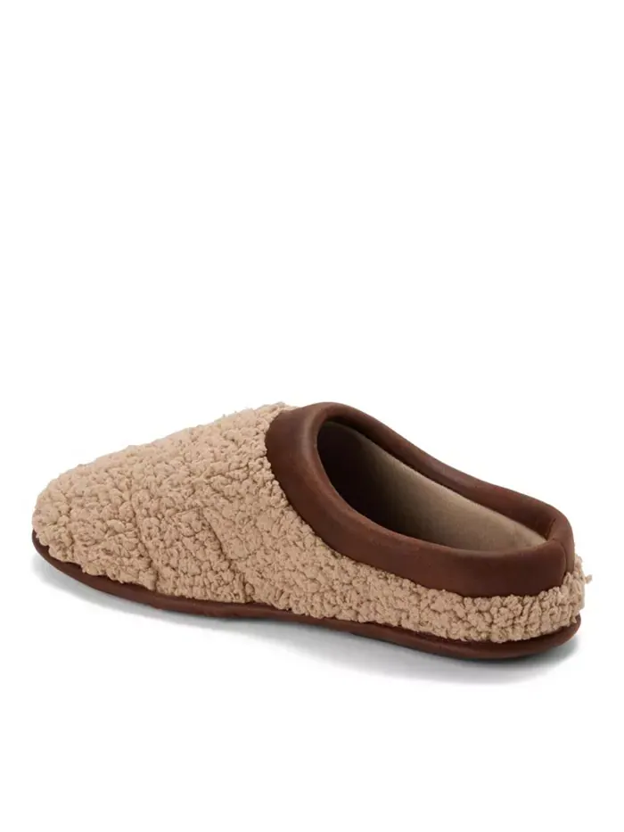 Мужские домашние тапочки Asher Marled Knit Clog Dearfoams — изображение 3 из 5, бежевый/бежевый