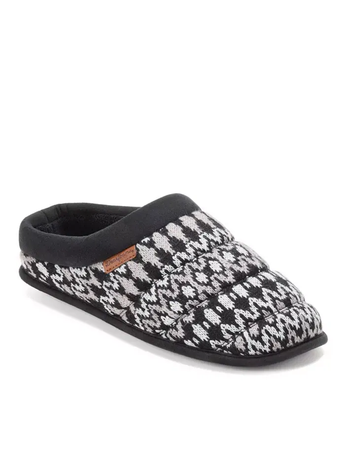 Мужские домашние тапочки Asher Marled Knit Clog Dearfoams — изображение 1 из 5, черный
