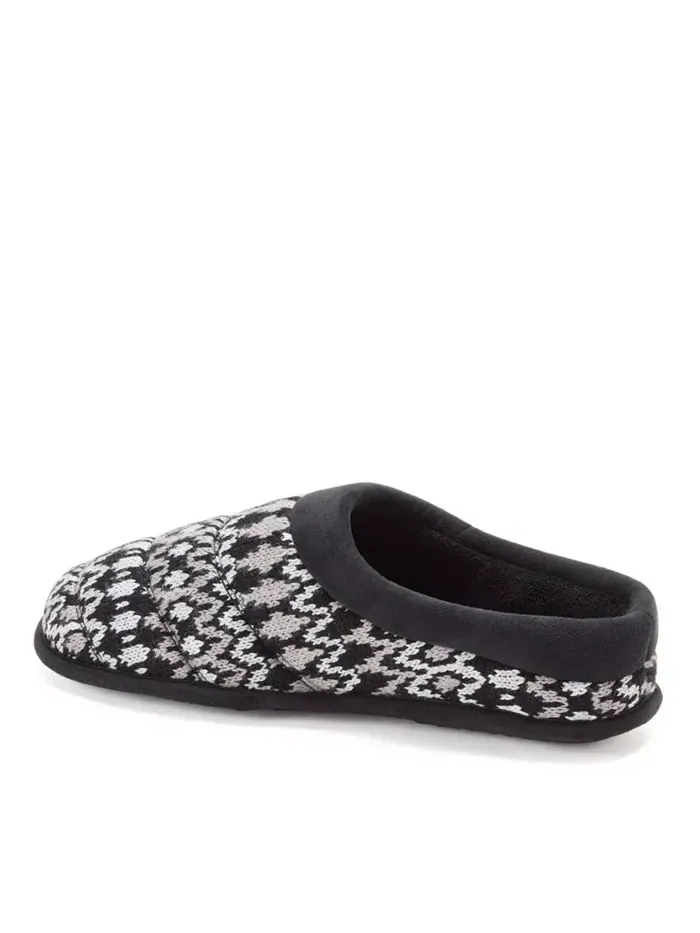 Мужские домашние тапочки Asher Marled Knit Clog Dearfoams — изображение 2 из 5, черный
