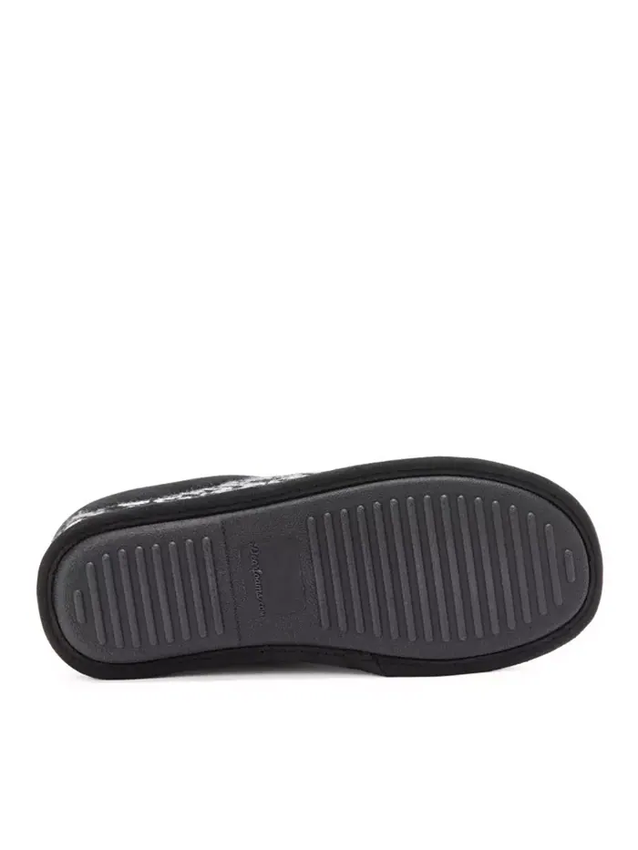 Мужские домашние тапочки Asher Marled Knit Clog Dearfoams — изображение 5 из 5, черный