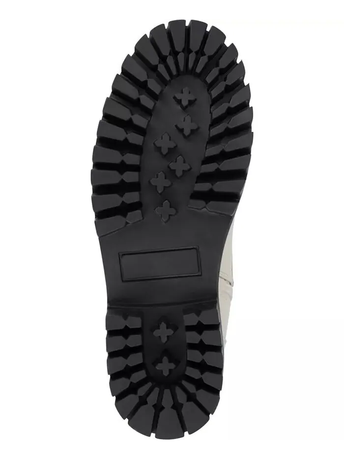 Женские боевые ботинки Aaley Lace Up Lug Combat Bootie Journee Collection — изображение 5 из 9, кость