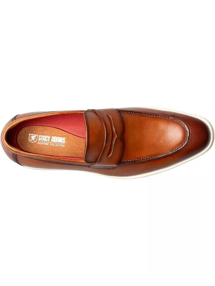 Мужские слипоны Spencer Moc Toe Penny Stacy Adams — изображение 6 из 16, бежевый