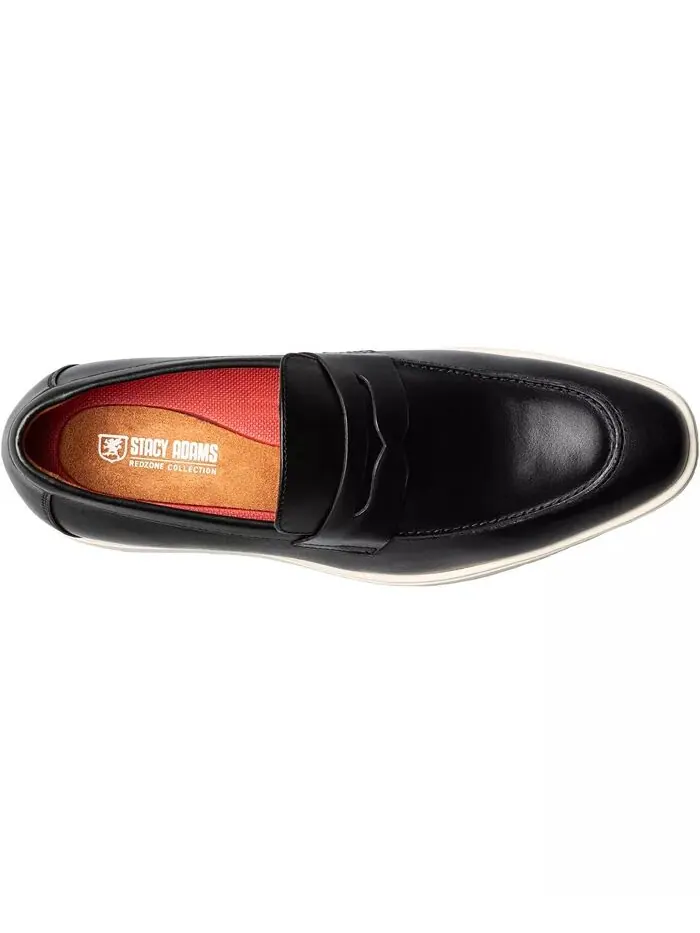 Мужские туфли Spencer Moc Toe Penny Slip On Stacy Adams — изображение 6 из 8, черный