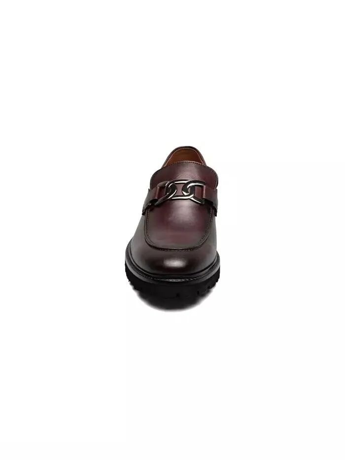 Мужские туфли Hale Moc Toe Bit Slip On Loafer Stacy Adams — изображение 2 из 13, бордо