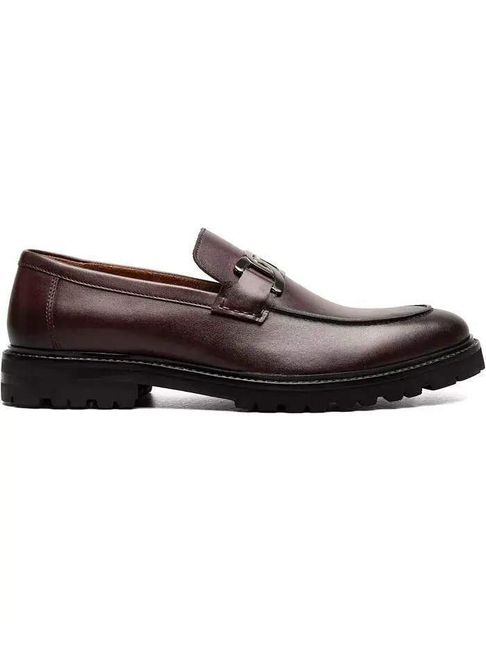 Мужские туфли Hale Moc Toe Bit Slip On Loafer Stacy Adams — изображение 3 из 13, бордо