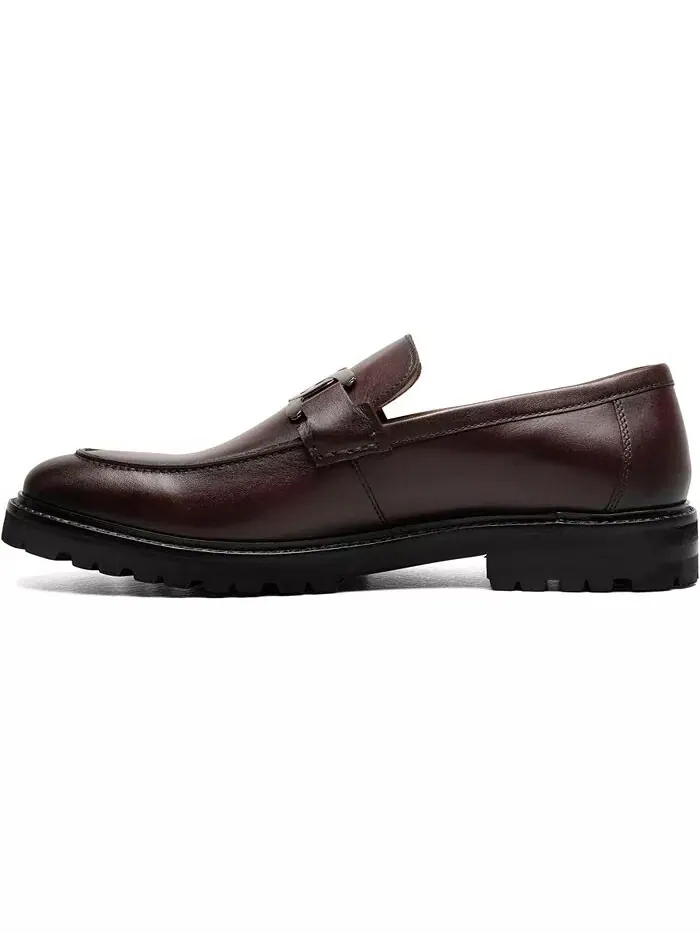 Мужские туфли Hale Moc Toe Bit Slip On Loafer Stacy Adams — изображение 5 из 13, бордо