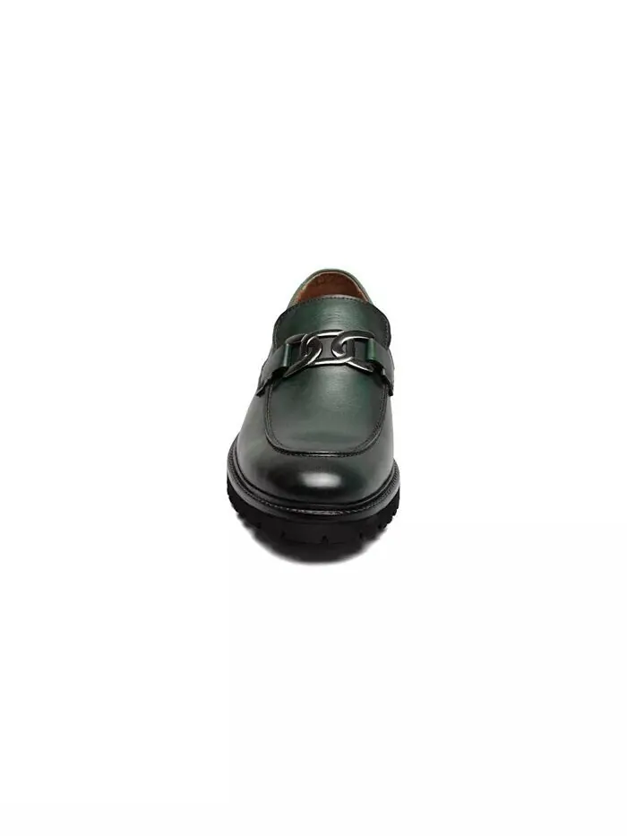 Мужские туфли Hale Moc Toe Bit Slip On Loafer Stacy Adams — изображение 2 из 14, зеленый