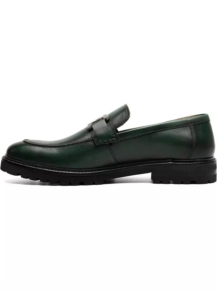 Мужские туфли Hale Moc Toe Bit Slip On Loafer Stacy Adams — изображение 5 из 14, зеленый