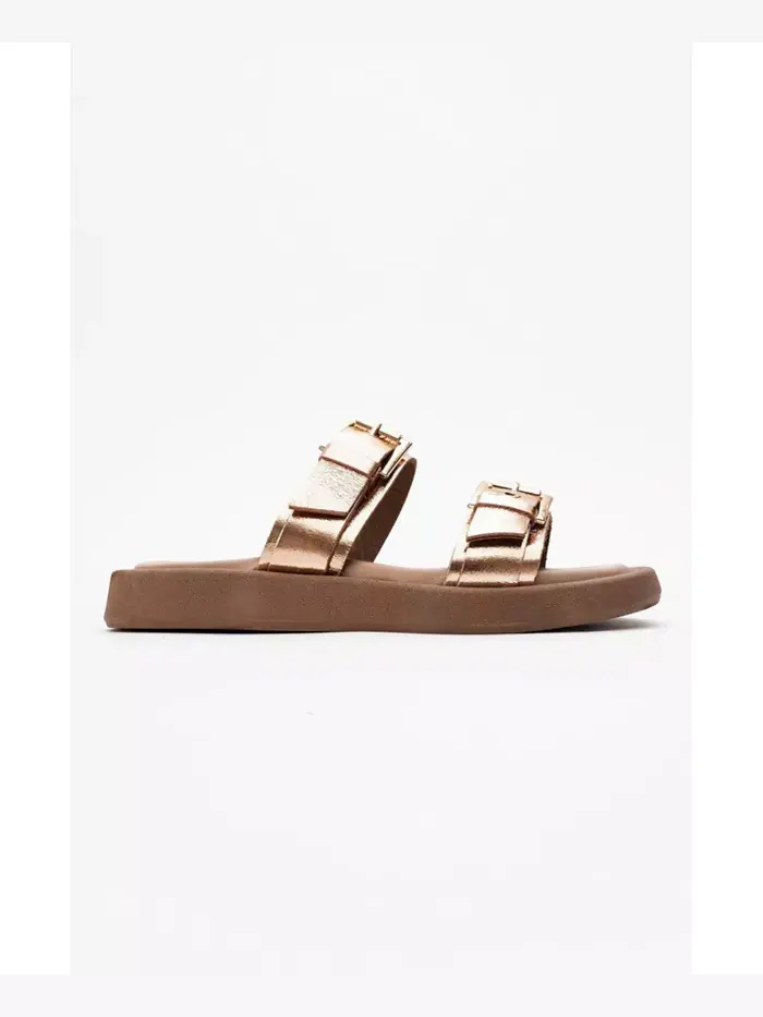 Сандалии Finezza Leather с двумя ремешками (женские) Forever & Always Shoes — изображение 5 из 6, розовый